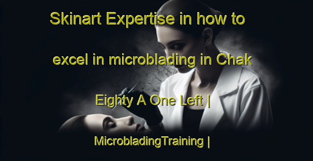 Skinart Expertise in how to excel in microblading in Chak Eighty A One Left | MicrobladingTraining | MicrobladingClasses | SkinartTraining-Pakistan